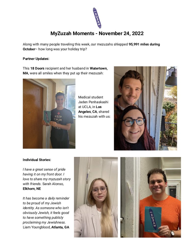 thumbnail of MyZuzah Moments – November 24, 2022